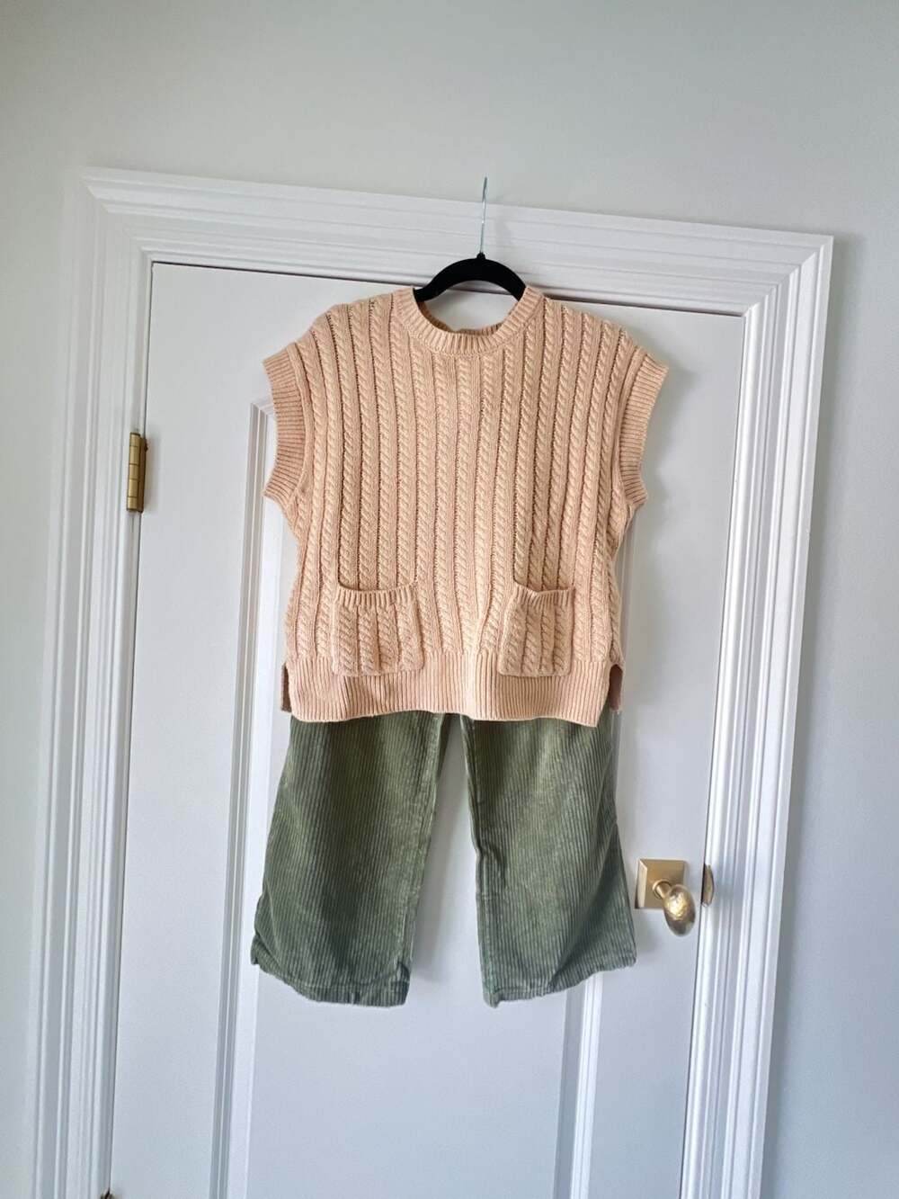 Happily Grey Kids Cable Knit Sweater W/ Pants Size L 10/12